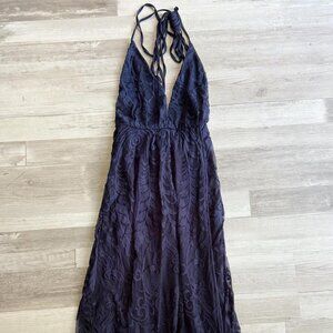 Hello Molly Navy Lace Maxi Dress Size 2